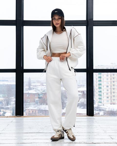 Костюм спорт AZNA (S-XL) Д120 milk (деми)