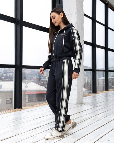 Костюм спорт AZNA (XS-L) Д124 d.grey (деми)