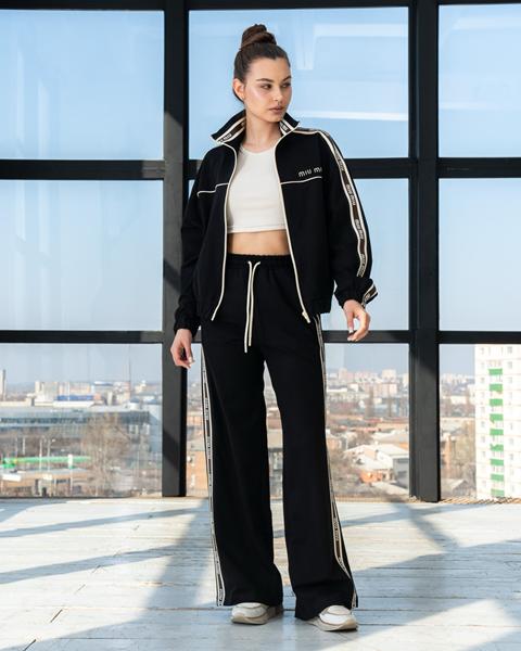 Костюм спорт AZNA (S-XL) Д138 black (деми)