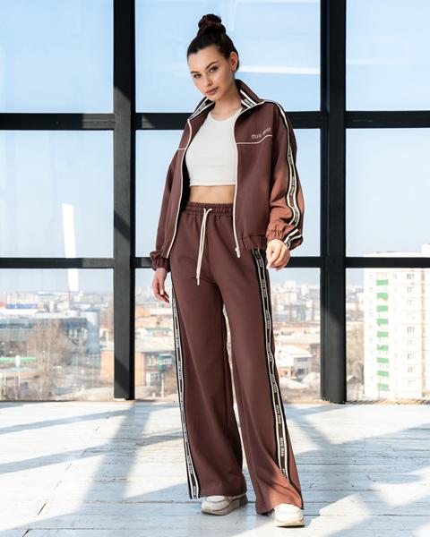 Костюм спорт AZNA (S-XL) Д138 brown (деми)