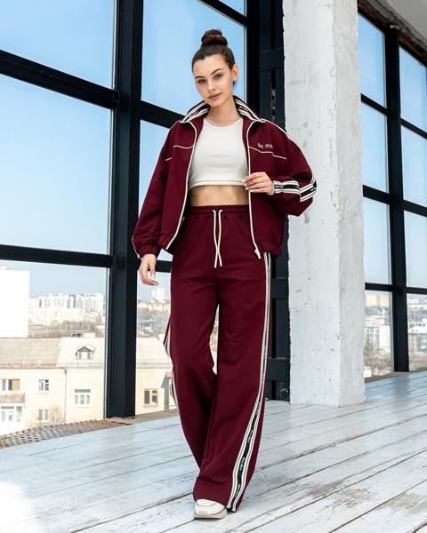 Костюм спорт AZNA (S-XL) Д138 wine (деми)