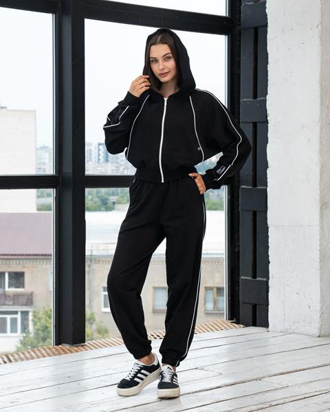 Костюм спорт AZNA (M-2XL) Д153 black (деми)