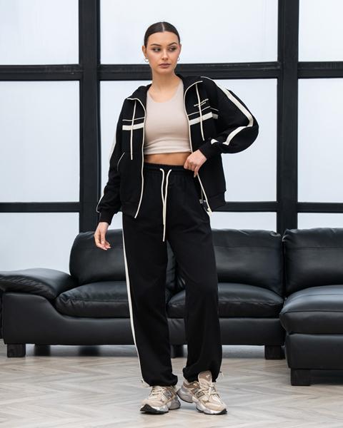 Костюм спорт AZNA (S-XL) Д172 black (деми)