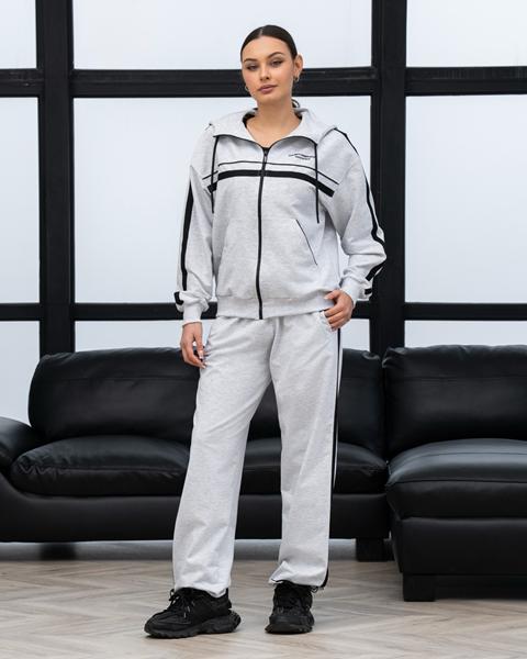 Костюм спорт AZNA (S-XL) Д172 l.grey (деми)