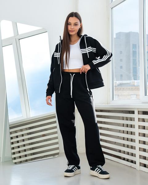 Костюм спорт AZNA (S-XL) Д189 black (деми)