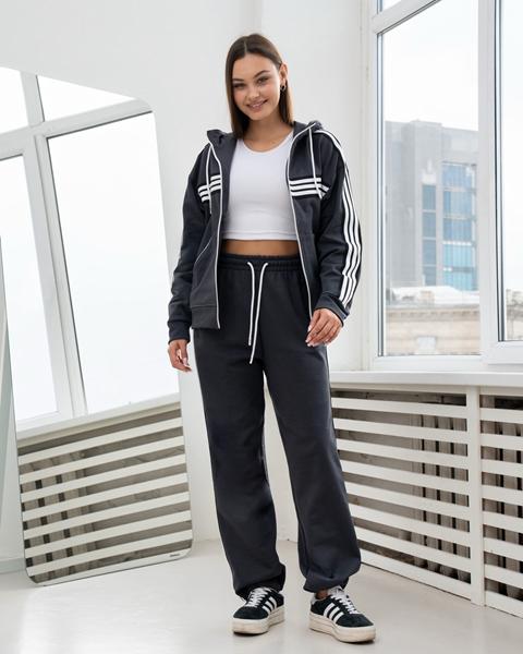 Костюм спорт AZNA (S-XL) Д189 d.grey (деми)