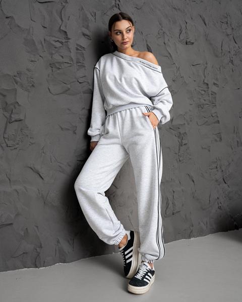 Костюм спорт AZNA (XS-L) ДП179 l.grey (деми)