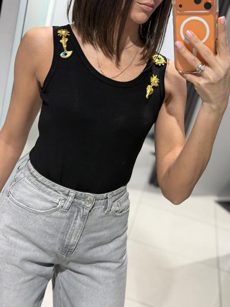 Боди Comod (one size) 224 black (лето)