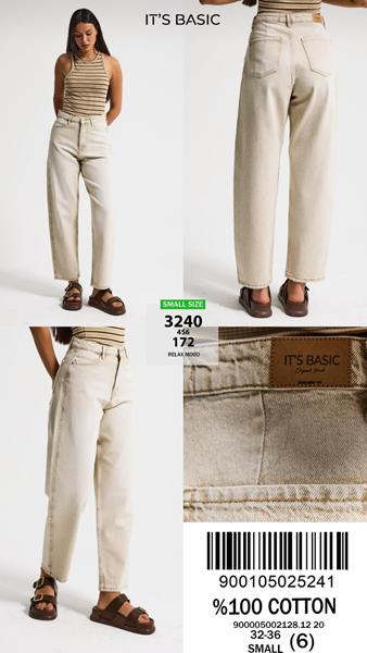 Джинсы Jeans Style (32-36) 3240-4S6-172 beige (деми)