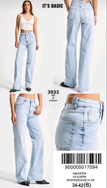 Джинсы Jeans Style (34-42) 3933-4S5-3 l.blue (деми)