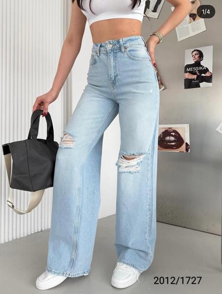 Джинсы Jeans Style (34-42) 2012-1727 l.blue (деми)