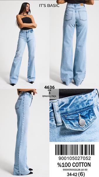 Джинсы Jeans Style (34-42) 4636-4S6-3 l.blue (деми)