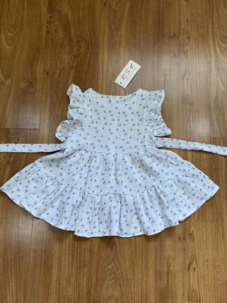 Платье RSV (92-116) 195-1 white-purple (лето)