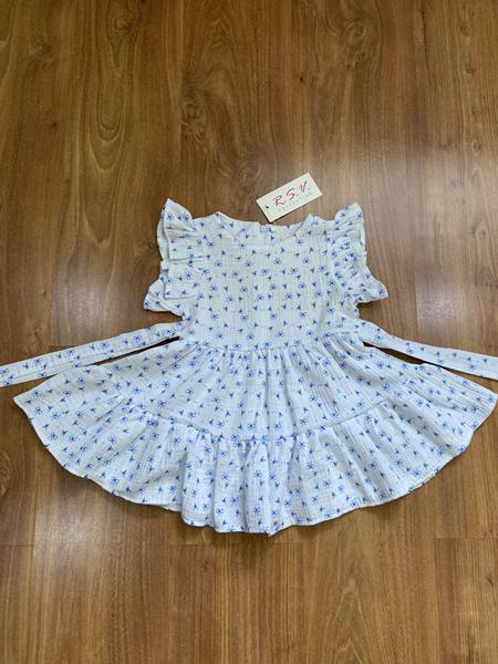 Платье RSV (92-116) 195-1 white-l.blue (лето)