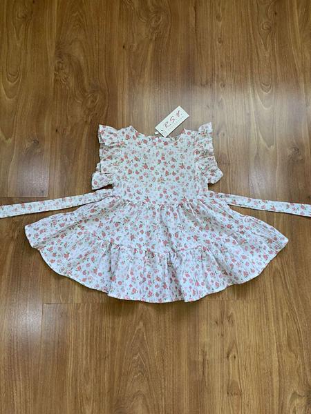 Платье RSV (92-116) 195-1 white-l.pink (лето)