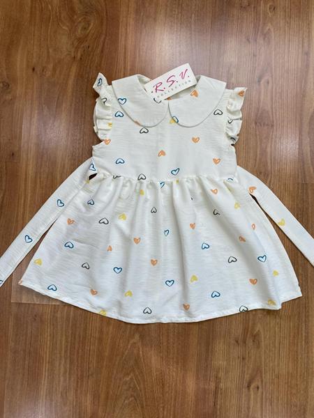 Платье RSV (92-116) 314-1 white-l.blue (лето)