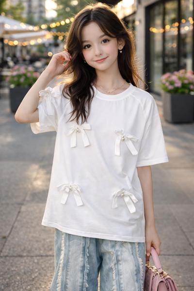 Футболка SunnyTot (130-170) D9122 white (лето)