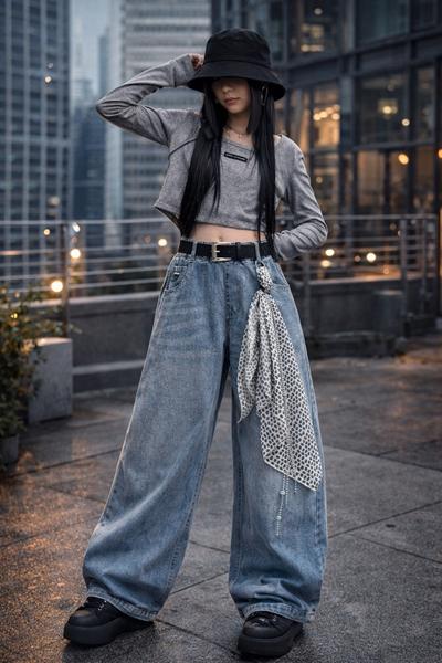 Джинсы SunnyTot (24-28) C26506 l.blue (деми)