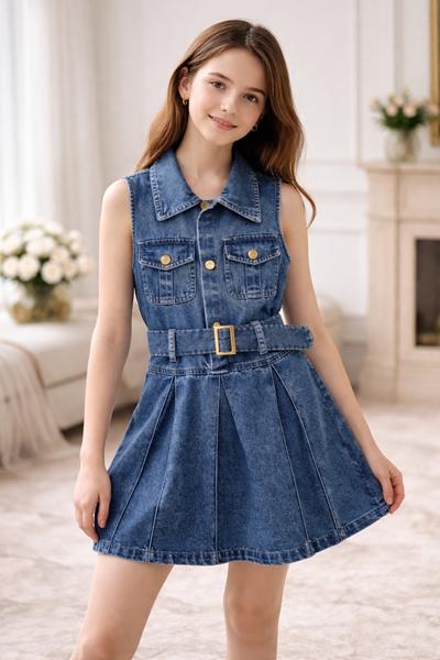 Платье SunnyTot (120-160) 25100 blue (лето)