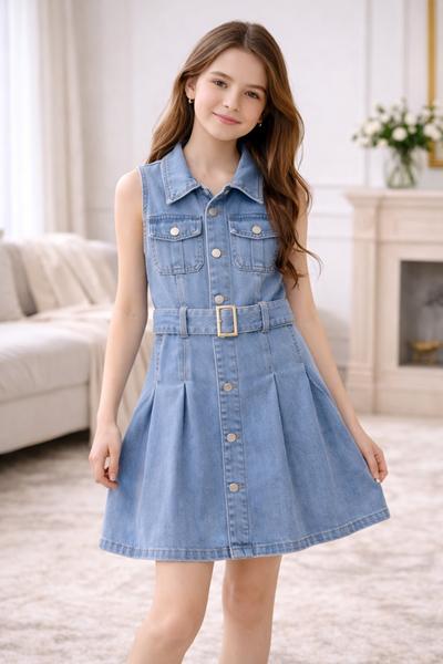 Платье SunnyTot (120-160) 25098 l.blue (лето)