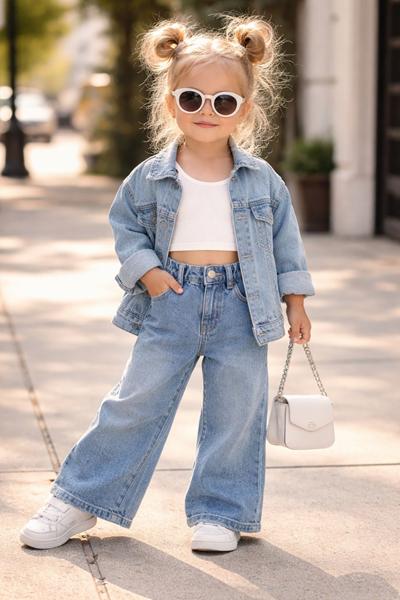 Джинсы SunnyTot (90-130) 26160 l.blue (деми)