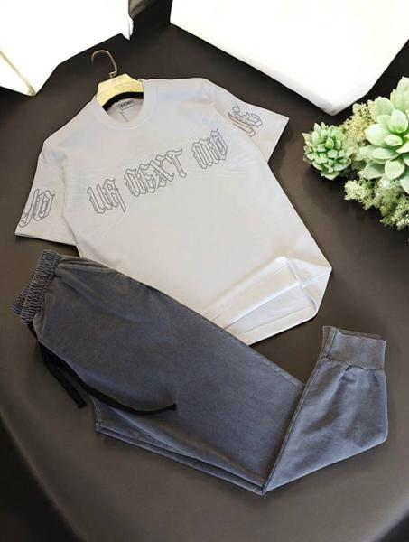 Штаны спорт Moranny (M-2XL) MR1198 grey (деми)