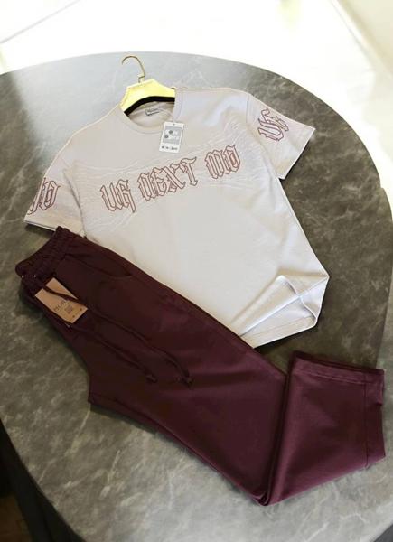 Штаны спорт Moranny (S-2XL) MR1203 wine (деми)