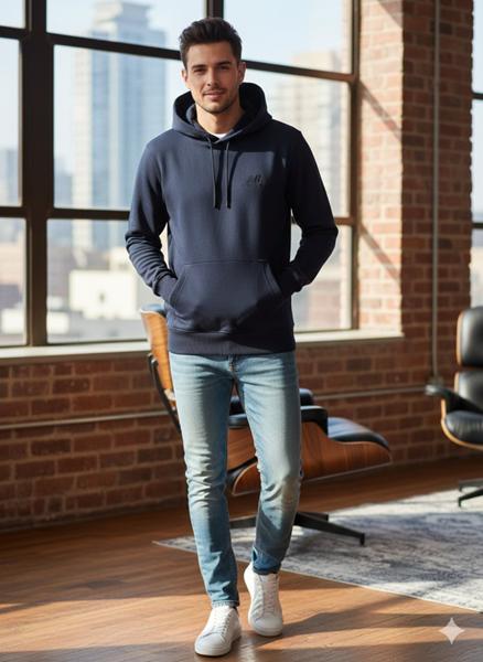 Худи Moranny (S-2XL) MR631 navy (деми)