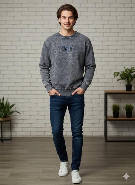 Свитер Moranny (S-2XL) MR677 d.grey (деми)