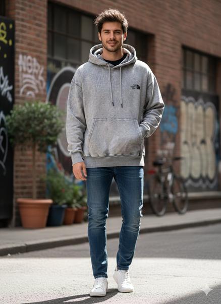 Худи Moranny (S-2XL) MR682 grey (деми)