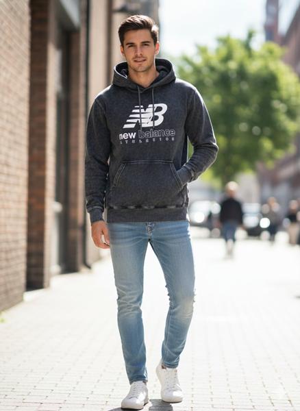 Худи Moranny (S-2XL) MR690 d.grey (деми)