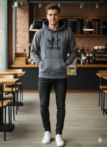 Худи Moranny (S-2XL) MR701 d.grey (деми)