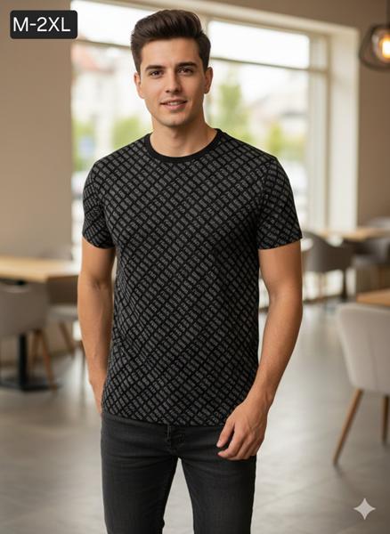 Футболка Moranny (M-2XL) MR830 black (лето)