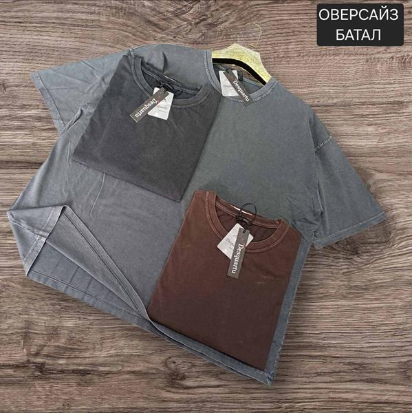 Футболка Moranny (2XL-5XL) MR848 brown (лето)