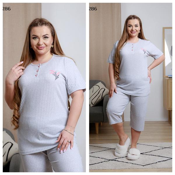 Костюм Vehuiah (L-3XL) 0286 grey (лето)