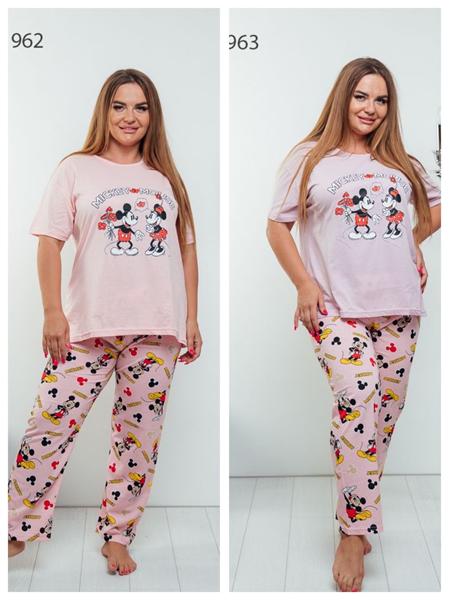 Пижама Vehuiah (XL-4XL) 11962 pink (лето)