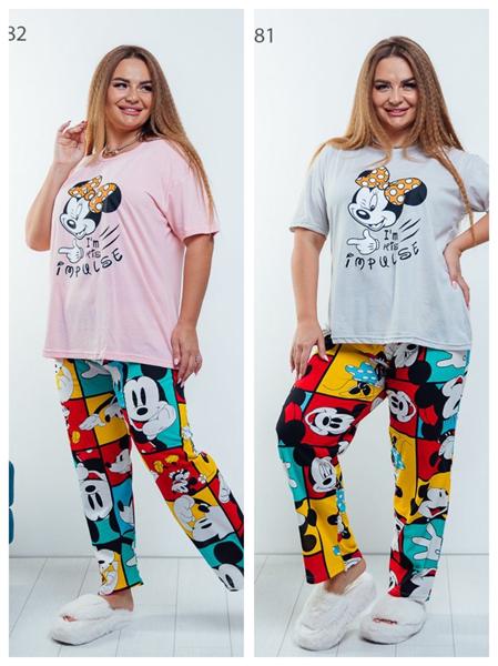 Пижама Vehuiah (XL-4XL) 11981 grey (лето)