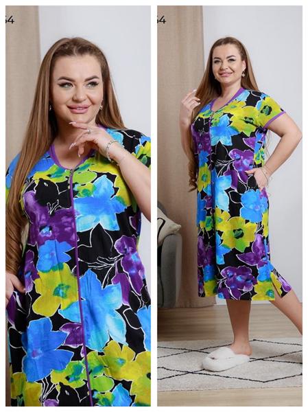 Халат Vehuiah (L-3XL) 232164 purple (лето)