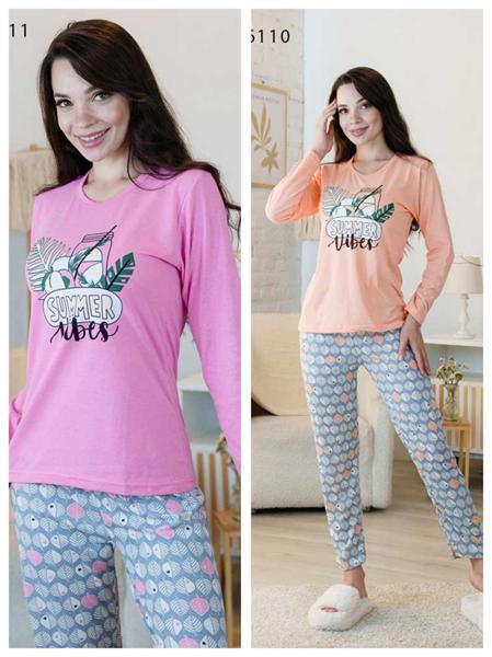 Пижама Vehuiah (M-2XL) 86110 peach (лето)