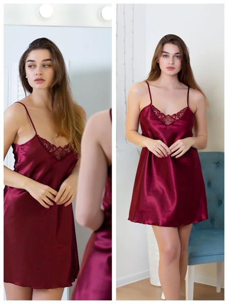 Ночнушка Vehuiah (S-XL) VH112 wine (лето)