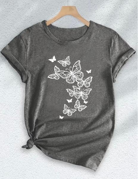 Футболка ALIA (M-3XL) AL43 grey (лето)