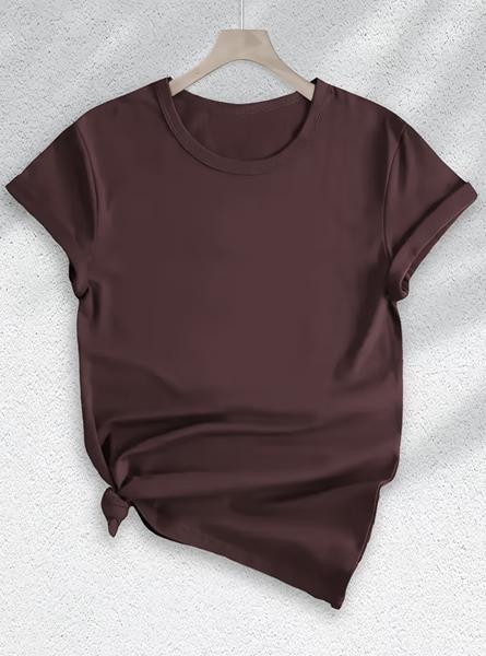 Футболка ALIA (M-3XL) AL50 brown (лето)