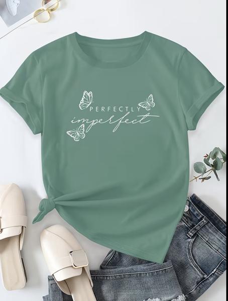 Футболка ALIA (M-3XL) AL52 green (лето)