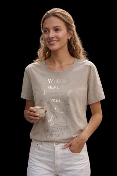 Футболка LeVisha (46-50) 25033 l.beige (лето)