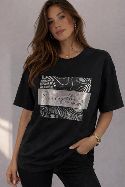 Футболка LeVisha (46-50) 25036 black (лето)