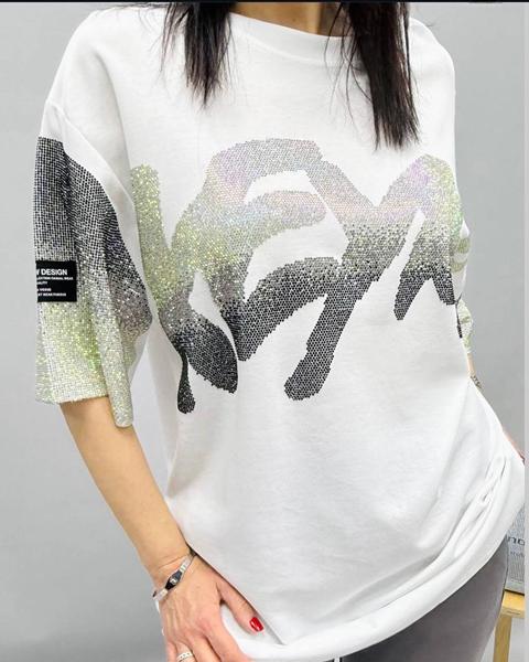 Футболка LeVisha (48-56) 25109 white (лето)