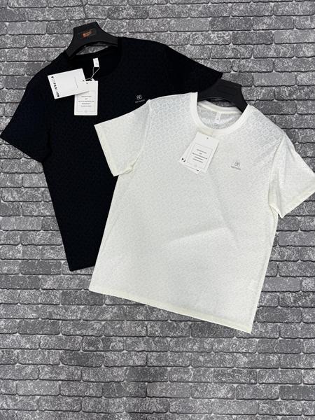 Футболка F.T.H (L-4XL) F1123 black (лето)