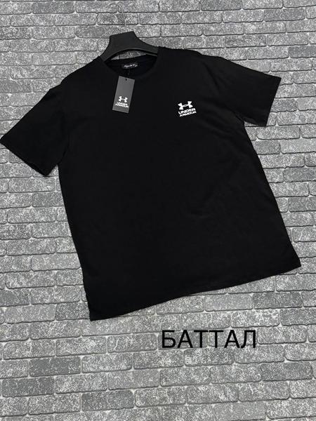 Футболка F.T.H (3XL-4XL) F1131 black (лето)