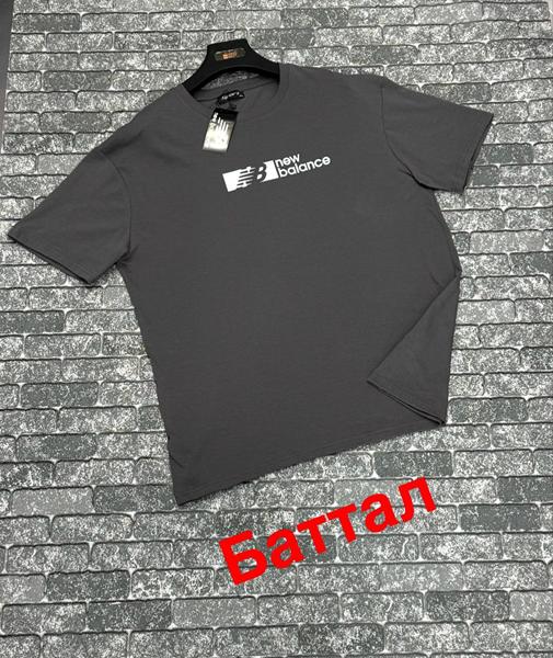 Футболка F.T.H (3XL-4XL) F1135 grey (лето)