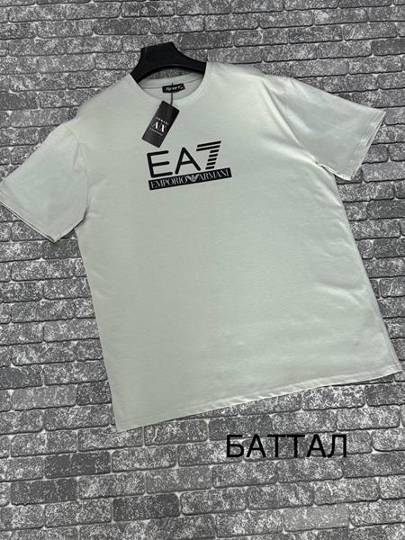 Футболка F.T.H (3XL-4XL) F1146 l.grey (лето)